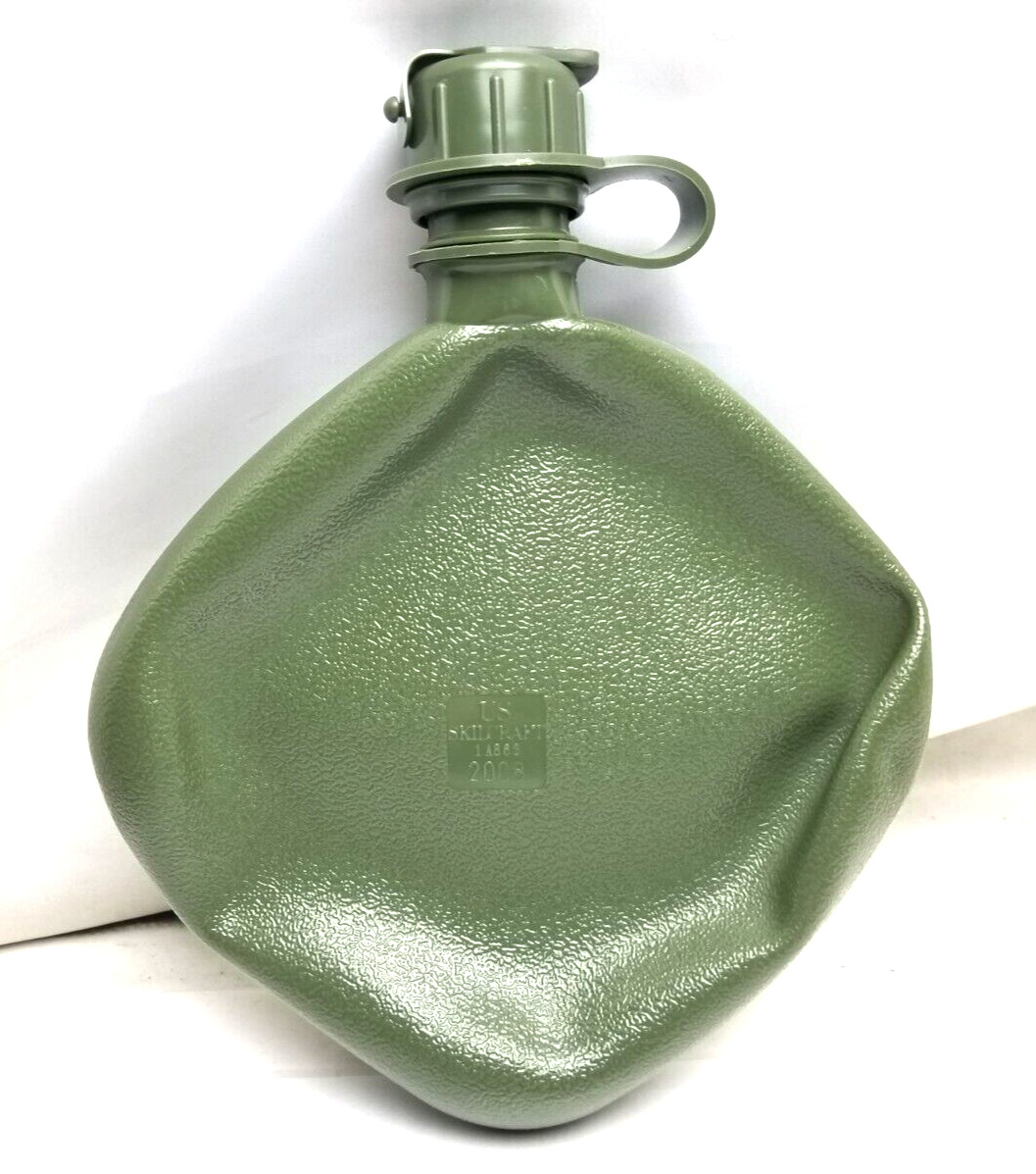 USGI Military 2 QT Canteen Collapsible with NBC Cap Army Green 2QT MINT