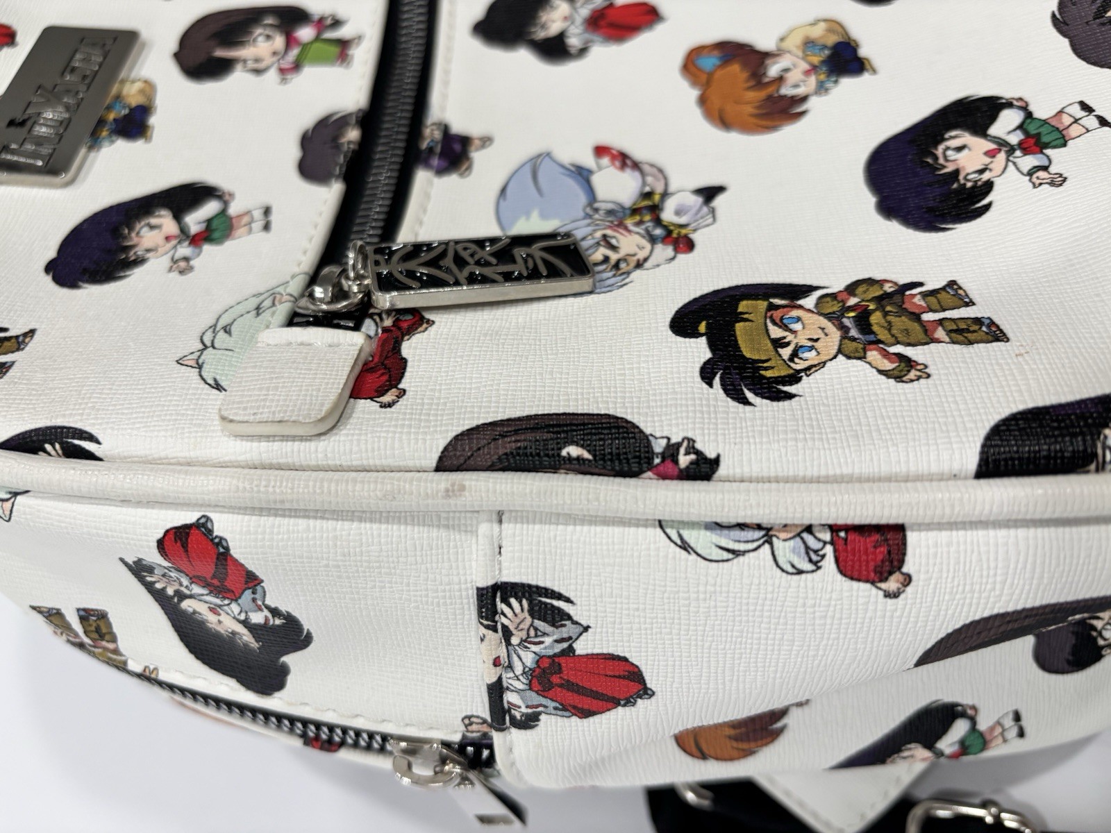 InuYasha Chibi Mini Backpack Anime White Adjustable Casual Bag Licensed