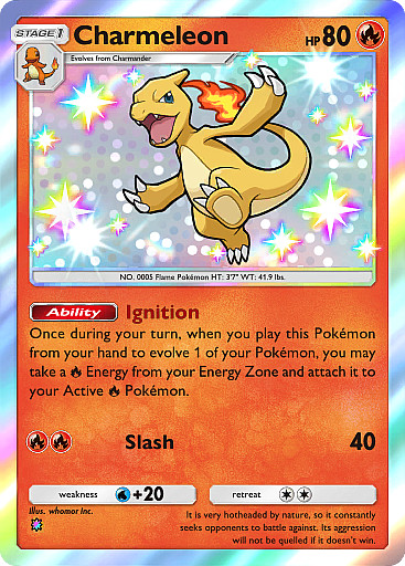 (FAST) Charmeleon – Mega Shine – Shiny Rare – ENG – Pokemon TCG Pocket