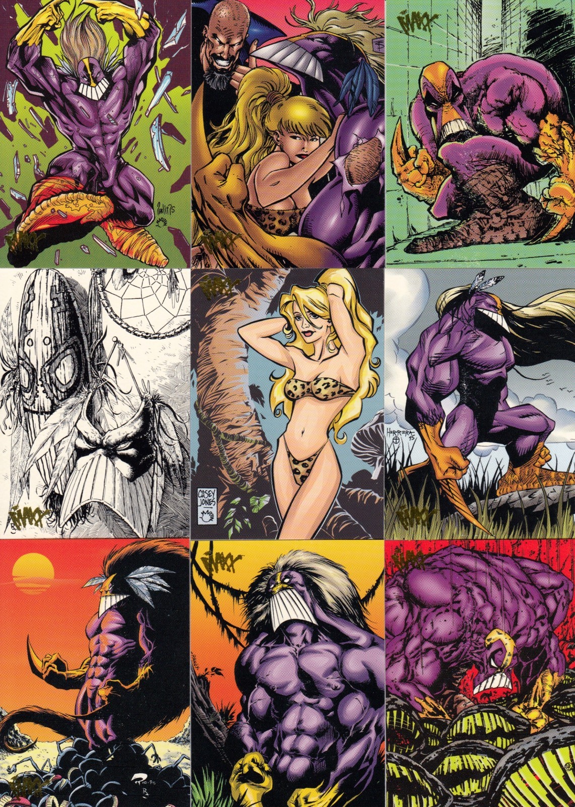 The Maxx 1996 Wildstorm Complete Base Card Set 99 MC