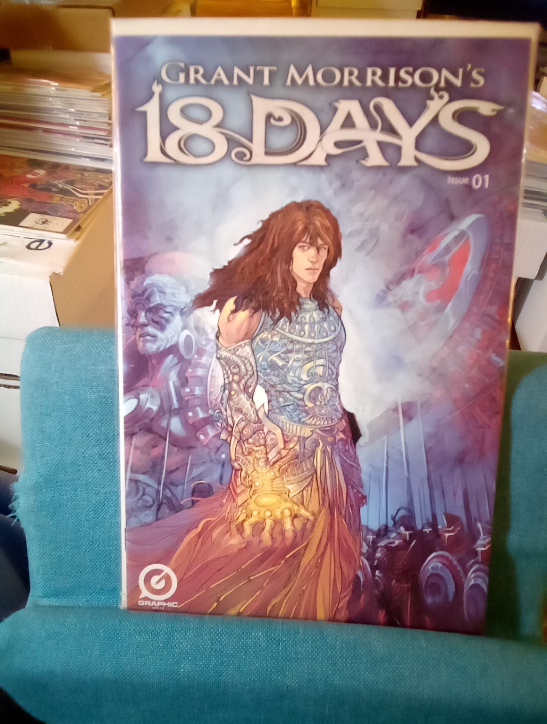 Grant Morrison’s 18 Days #1A, Jeevan Kang, 2015, Graphic India Comics