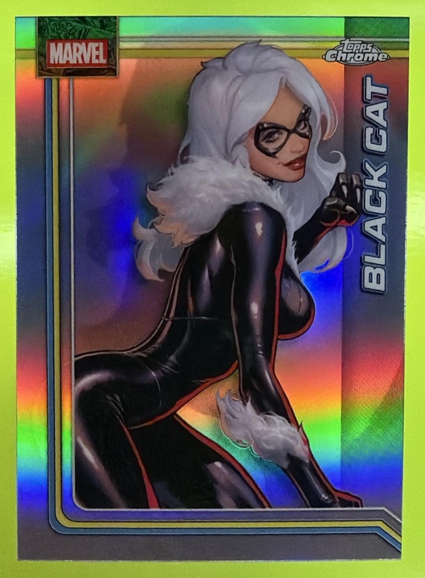 Black Cat 2026 Topps Chrome Marvel Comics Refractor #013
