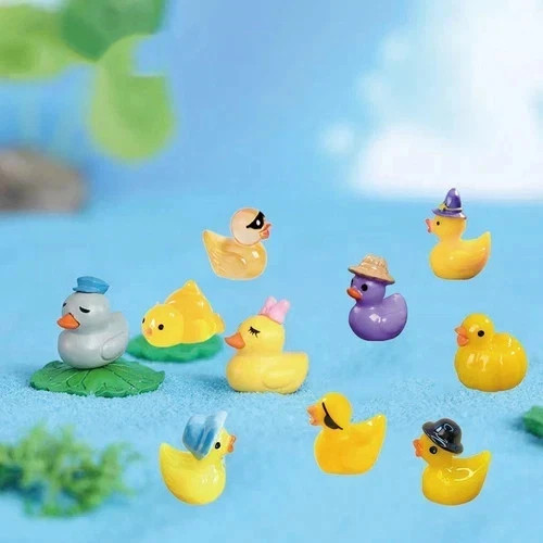 60 Pcs Multicolor Mini Resin Ducks, Tiny Ducks to Hide, Little Ducks…
