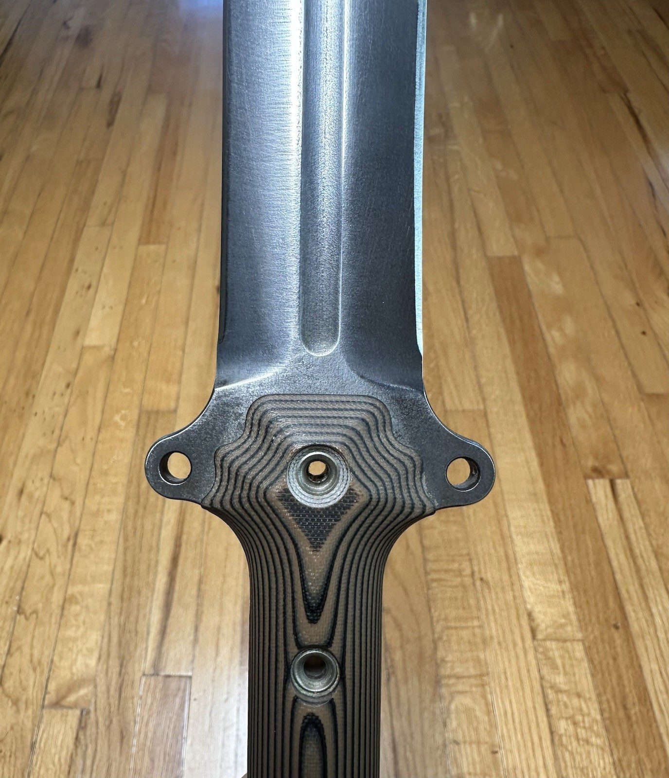 Busse Combat Gladius .305″ Convex Blade Hand Smoothed Black & Coyote G10 Handle