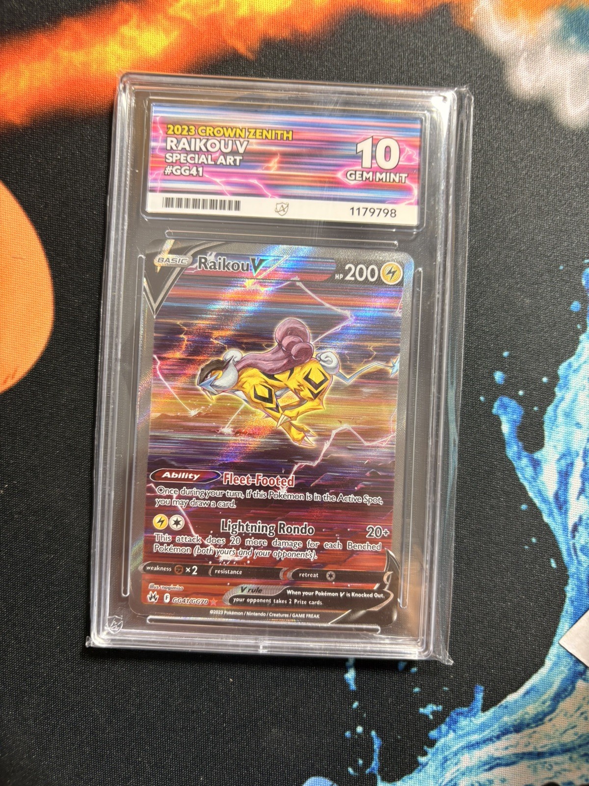ACE 10 Raikou V GG41/GG70 Crown zenith perfect sub grades Pokemon