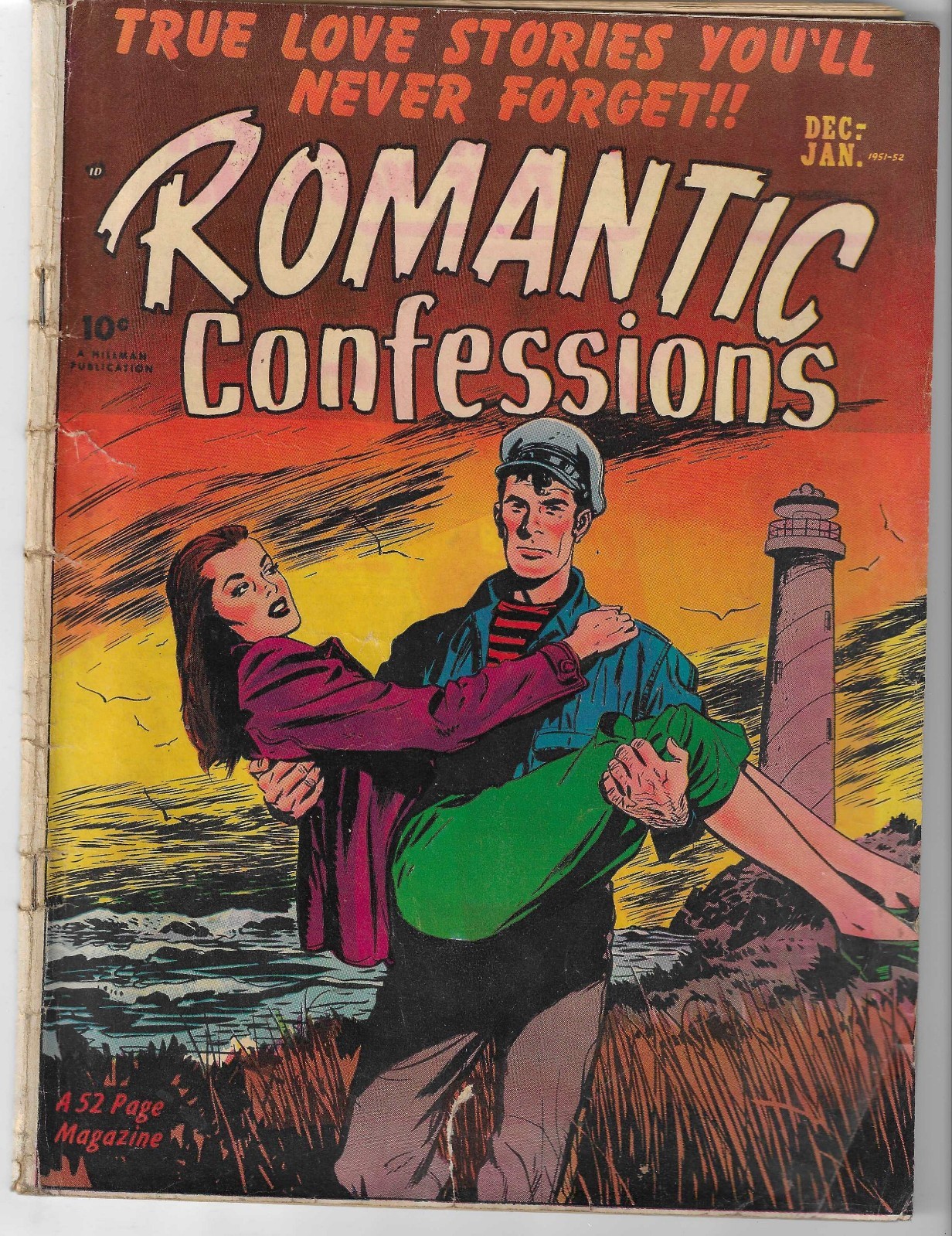 Romantic Confessions V2 #5 Hillman Comics 1951 G- 1.8 Free shipping