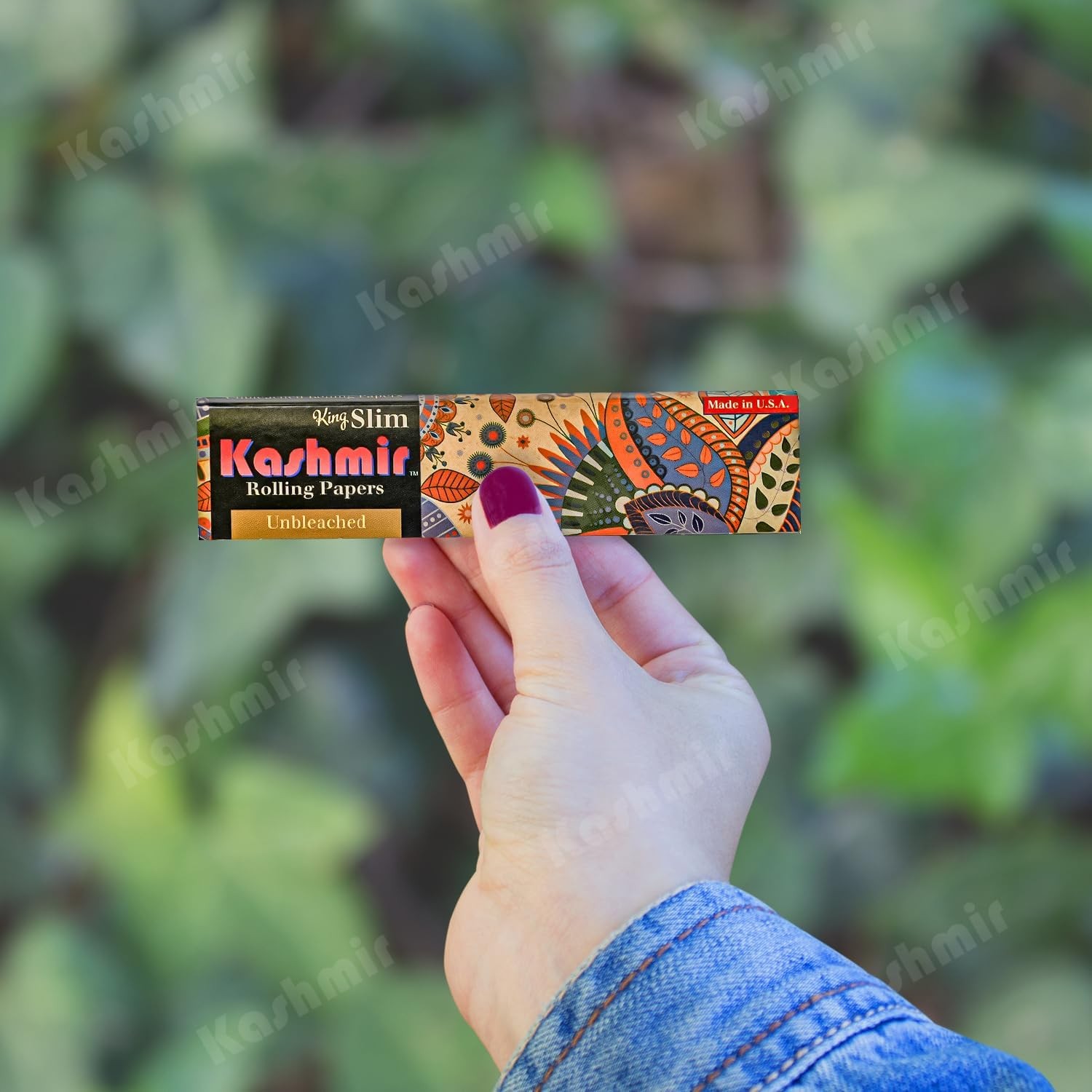 Unbleached Rolling Papers King Size 32 Leaves Pack (25 Pack Box) – Kashmir
