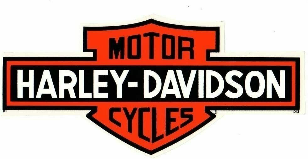 Genuine Harley 10-1/8″ Long Bar Shield ~ Stick Most Anywhere Decal ~ Made in USA
