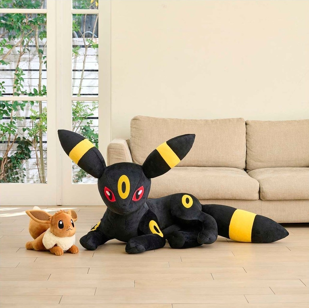 Pokemon Center Online Life Size Umbreon Jumbo Plush Doll Lying Down 79cm New