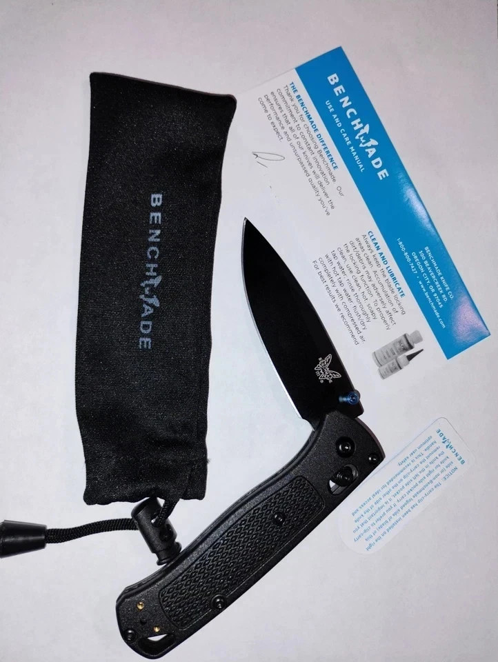 Benchmade Bugout 535 Black Handle CPM-S30V Blade Folding Knife
