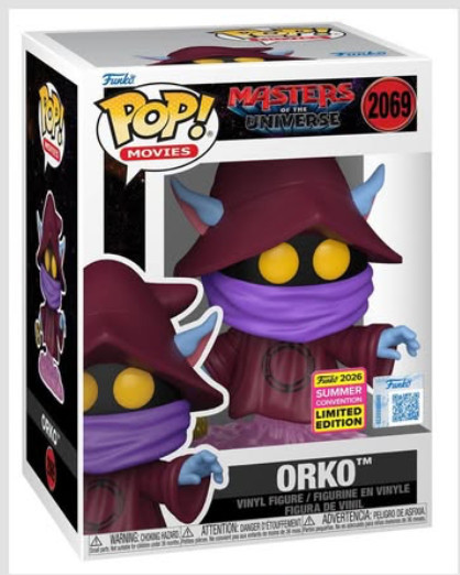 SDCC 2026 FUNKO POP! MOTU Orko Official SHARED Sticker Presale