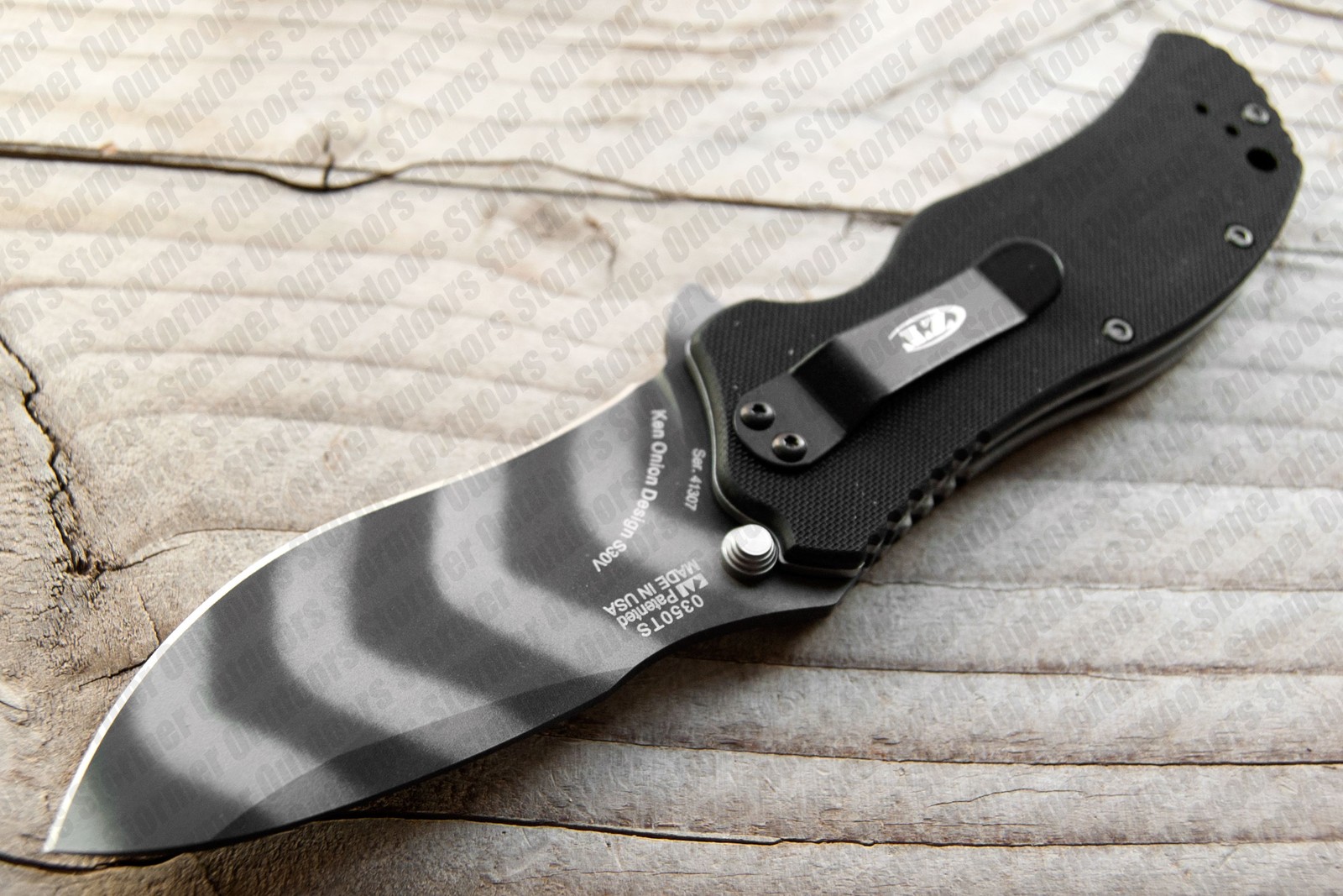 Zero Tolerance 0350TS Assisted Opening Knife CPM S30V Steel Tiger Stripe Coating