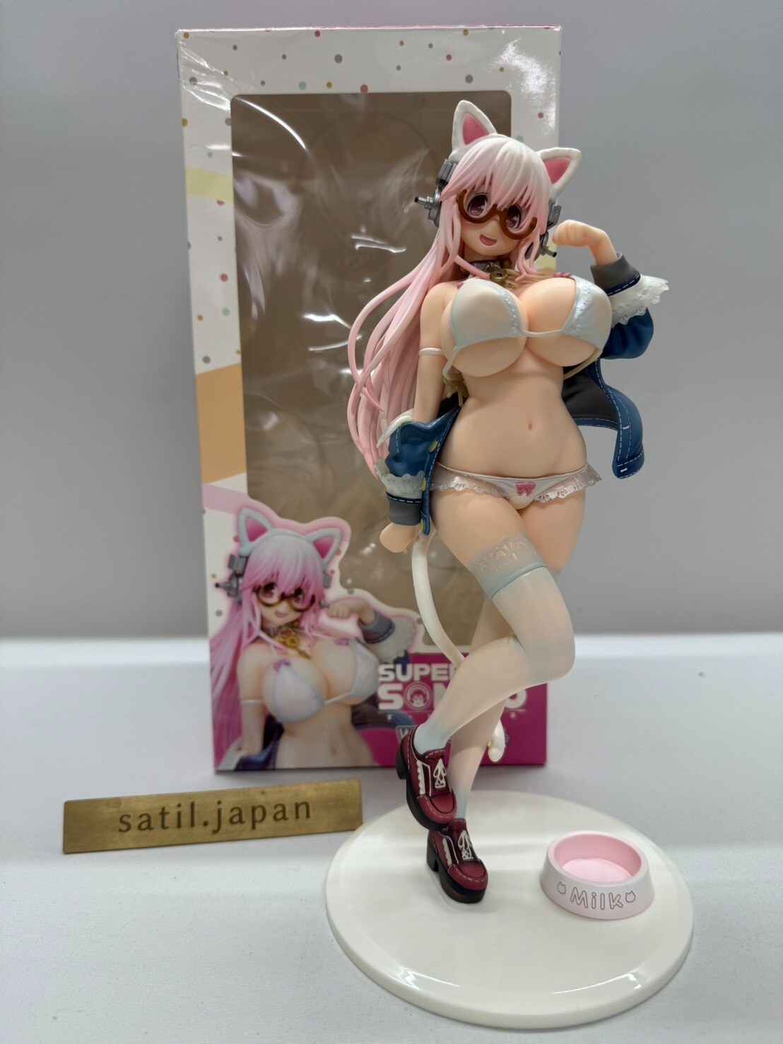 [USED] Union Creative Super Sonico White Cat Ver. Figure Japan