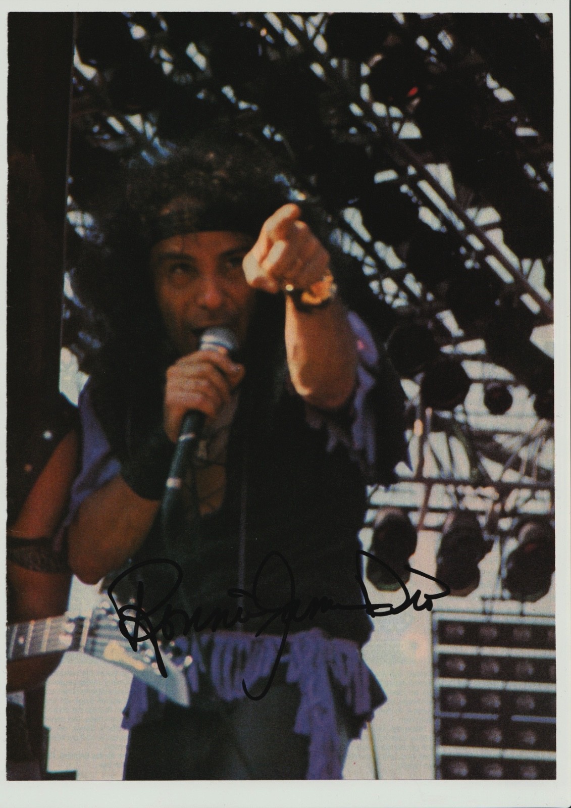 Ronnie James Dio – Magazine Image Signed – Original Autograph (Oy-089