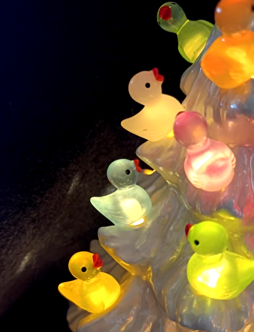 10 Cute Easter Spring Duck Bulbs for Ceramic Christmas Tree Lights twist *NEW*