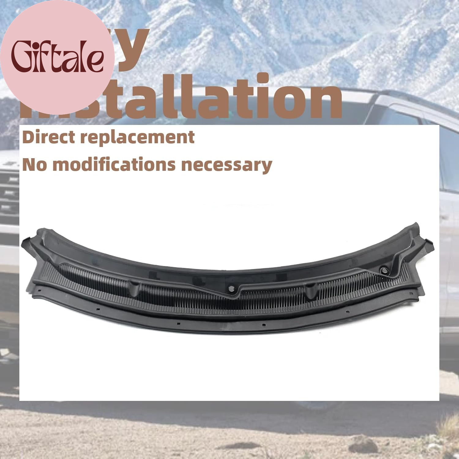 Windshield Cowl Grille Top Panel Compatible with Ford Explorer Base 3.5 3.7 2.0L