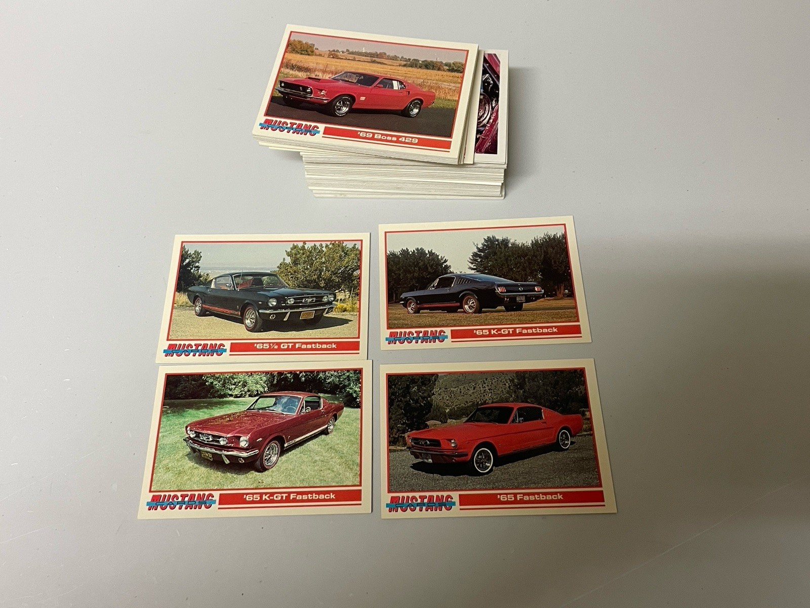 1992 Mustang Cards Series 1 Complete 110 Base Cards Set FORD SHELBY (FREE SHIP)