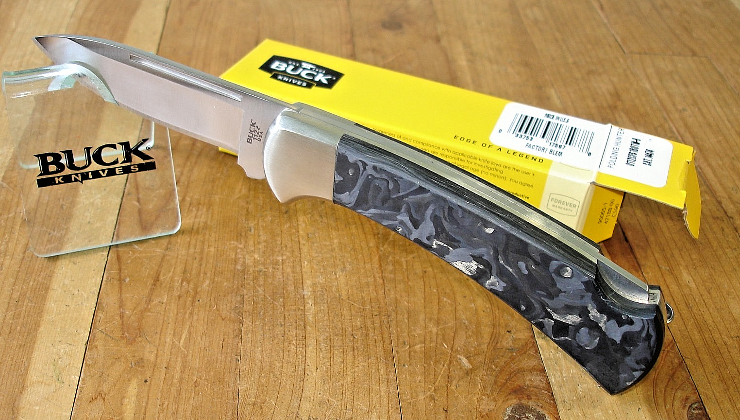 NIB FB BUCK KNIFE 112 CFS1BOTM RANGER BOS S35VN BLADE CARBON FIBER HANDLE CLIP!!