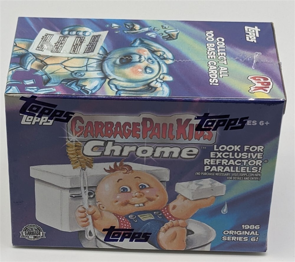 Factory Sealed 6 Pack Blaster Box 2023 Topps Garbage Pail Kids Chrome 6th Series