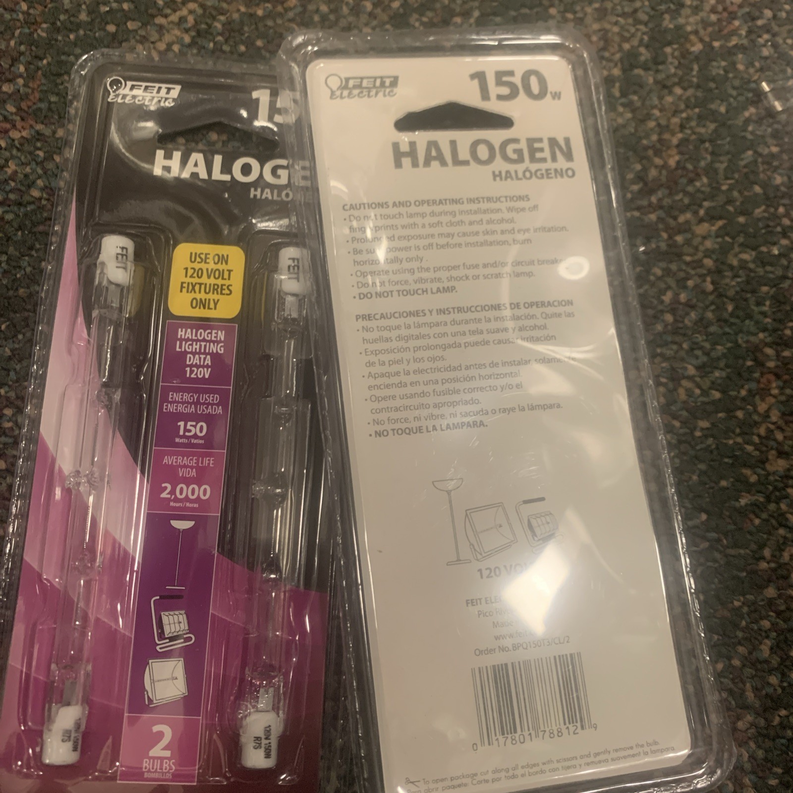 150w Outdoor Halogen Worklight 2 Pack