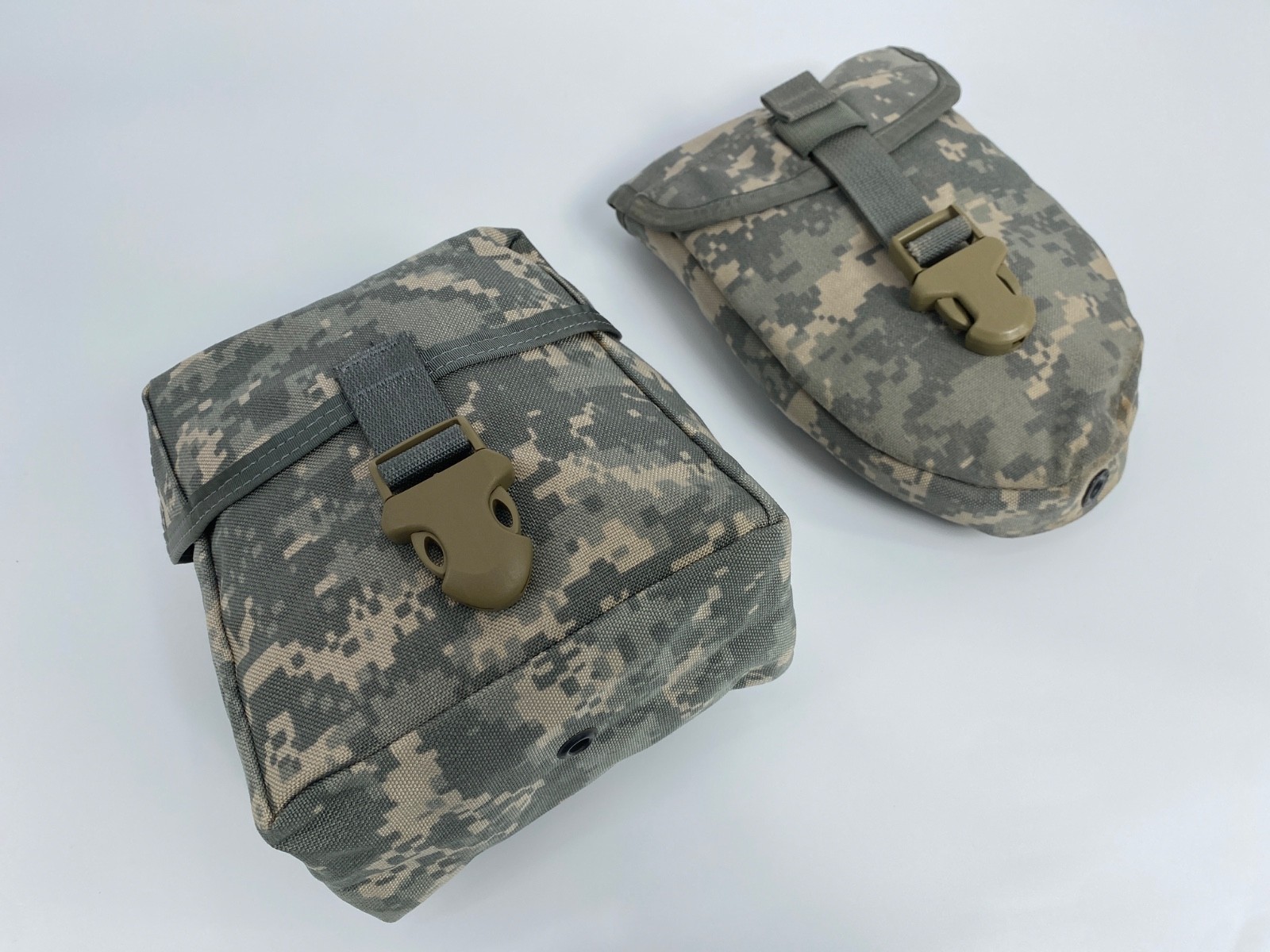 US Military MOLLE ACU Large IFAK Utility Pouch and Etool Pouch Set
