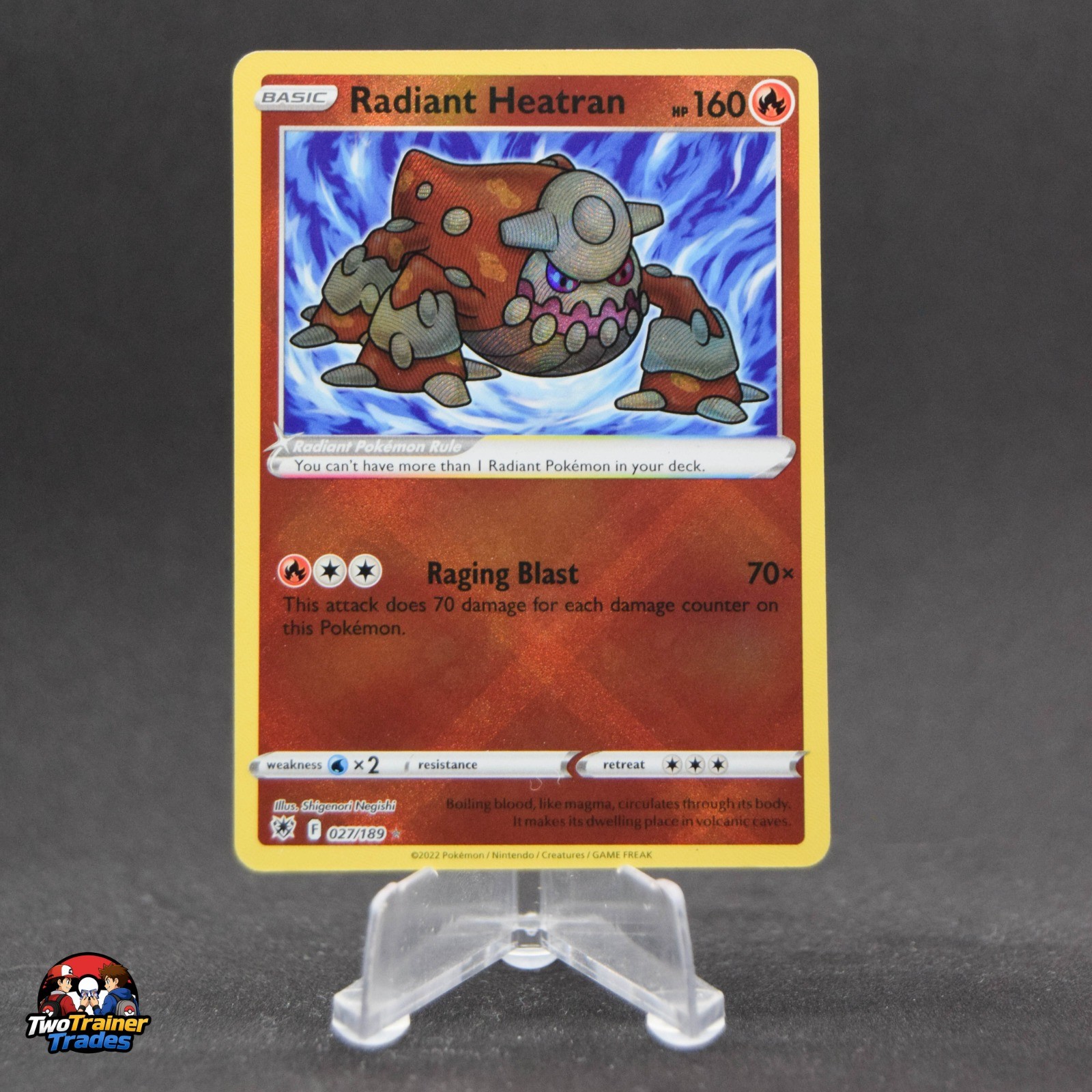 Radiant Heatran Astral Radiance 027/189 NM Pokemon