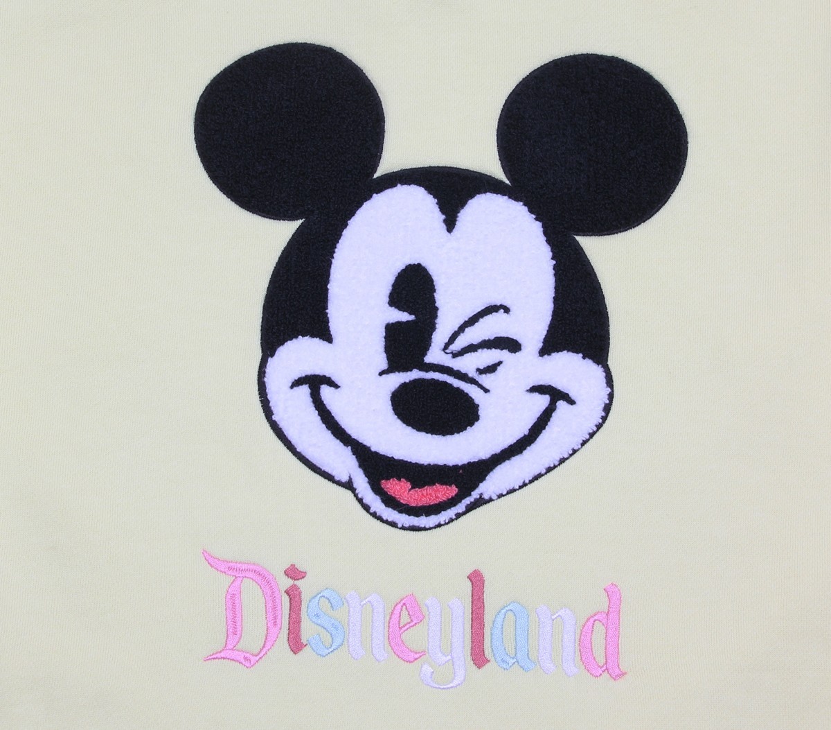 Disneyland Mickey Mouse Pullover Sweatshirt Oversized For Adults Yellow