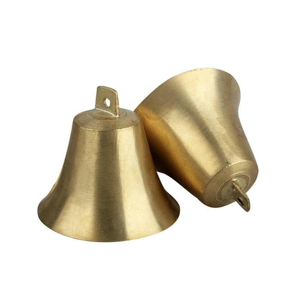 2X Brass Copper Bells Cow Horse Sheep Dog Animal Grazing Super Loud Farm