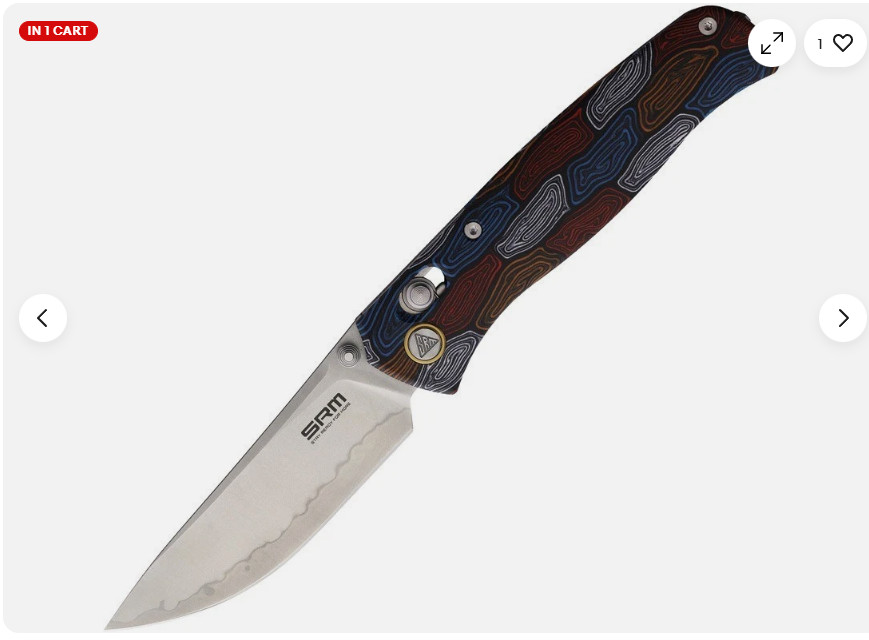 SRM Knives 255L-GQ2 Ambi Lock Multi-Color G10 Folding 140Cr Pocket Knife 255LGQ2
