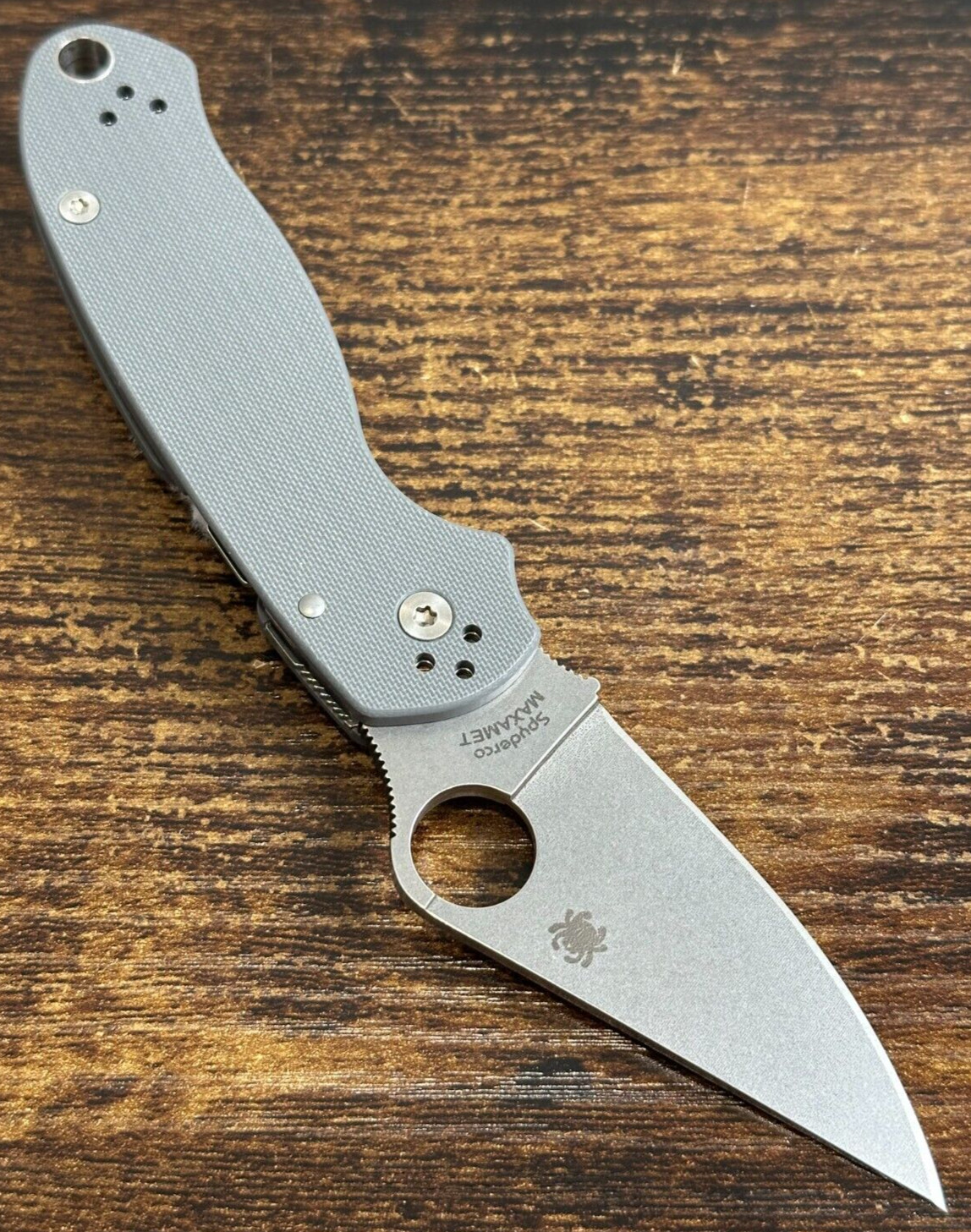 Spyderco Para 3 PM3 G-10 Gray MAXAMET C223GPDGY FACTORY SECOND