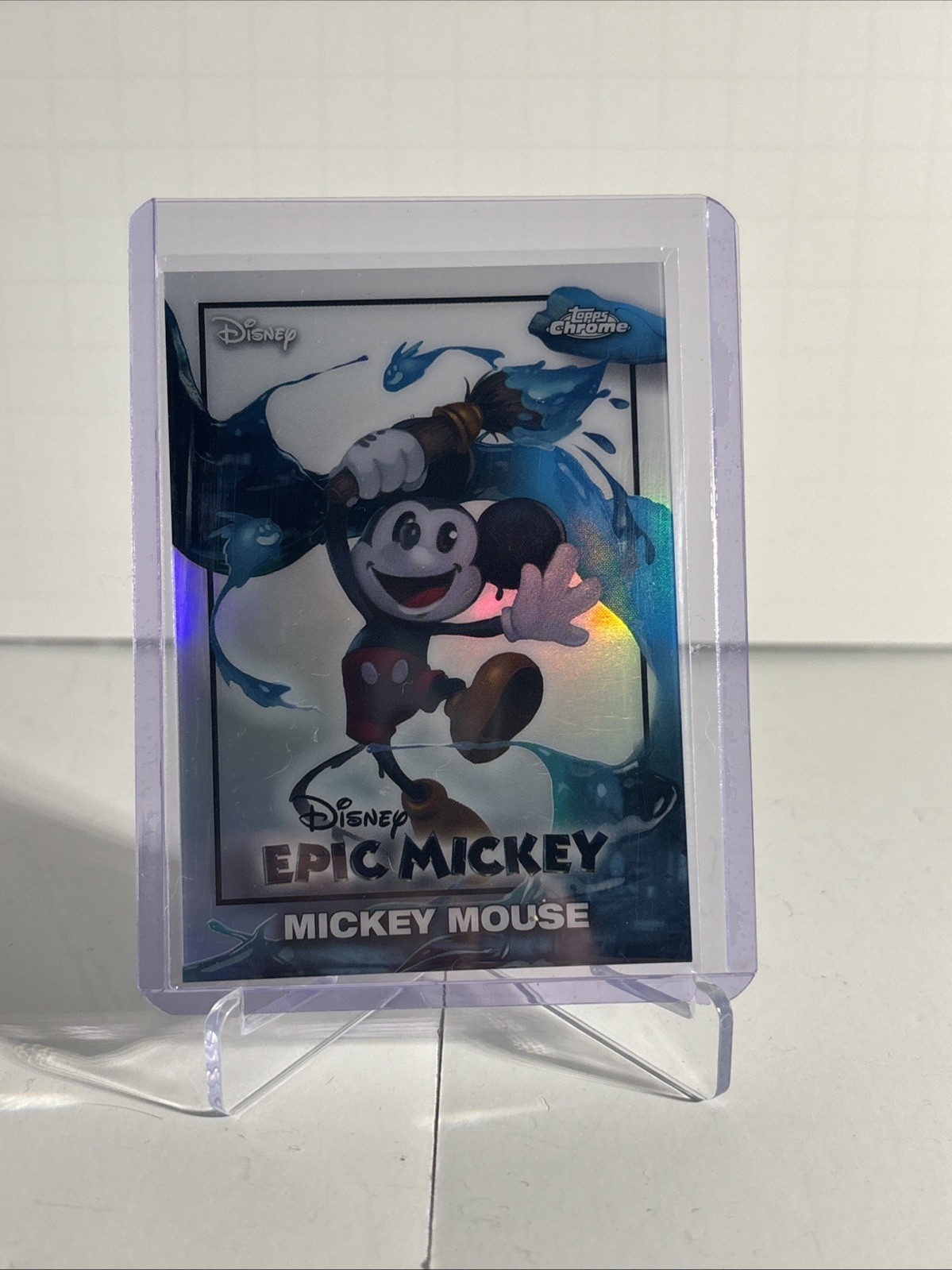 Mickey Mouse EM-1 – 2026 Topps Disney Neon EPIC MICKEY Topps Chrome Refractor