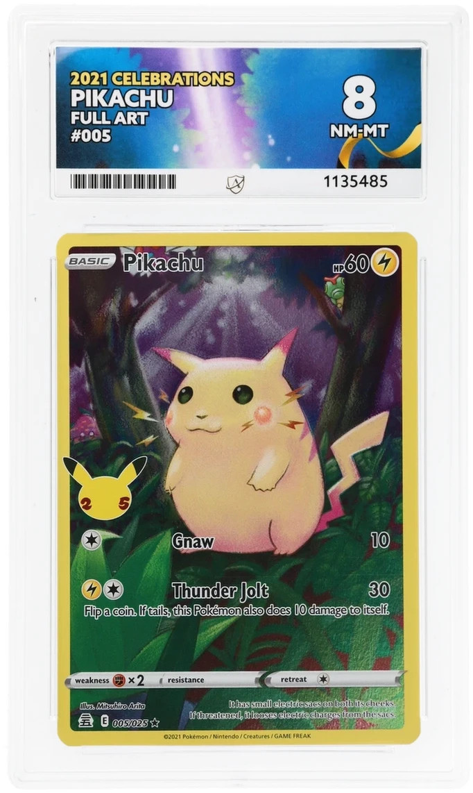 Pikachu 005/025 – Celebrations – Full Art Holo – ACE 8