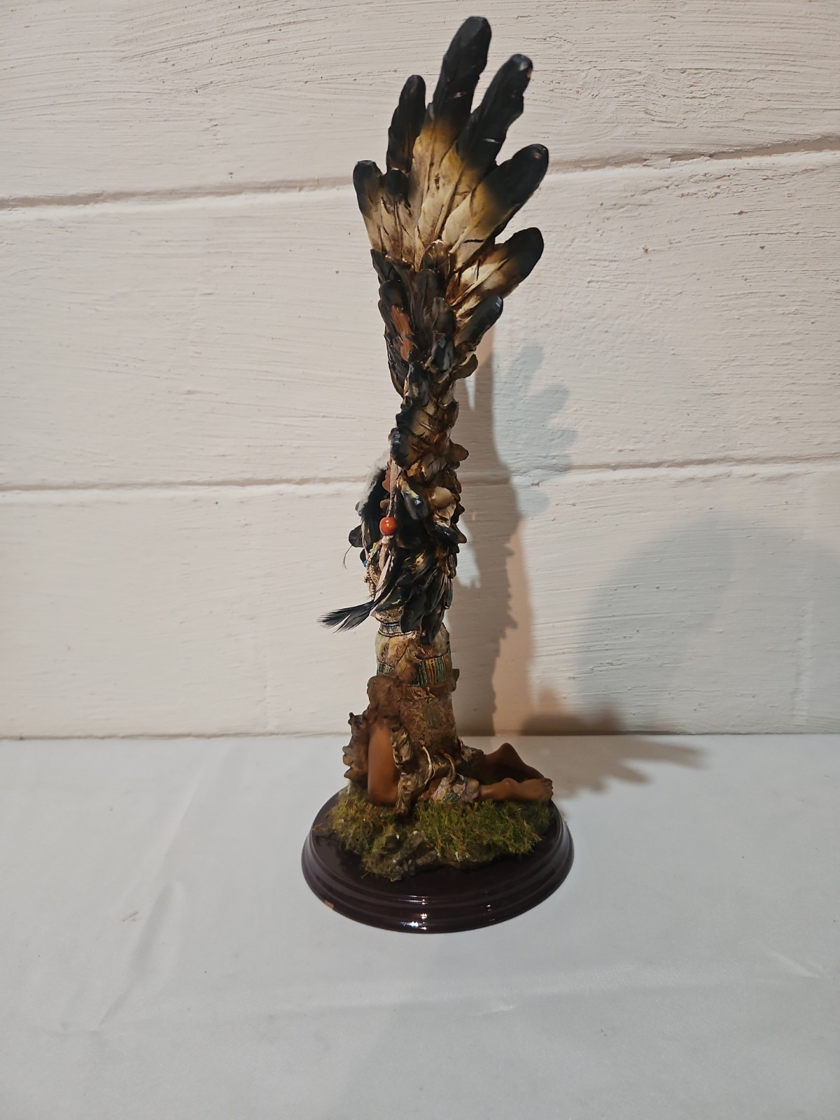 Native American Eagle Winged Princess Statue Figure Indian 16”