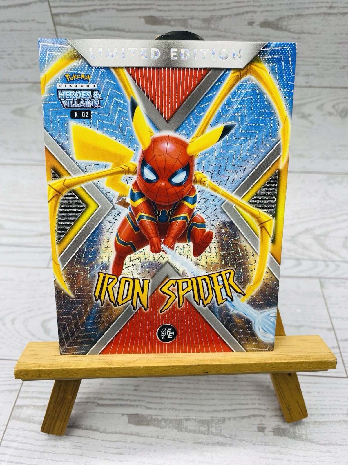 Pikachu As Cosplay Iron Spider Hero & Villains JUMBO Box Topper Limited Edition
