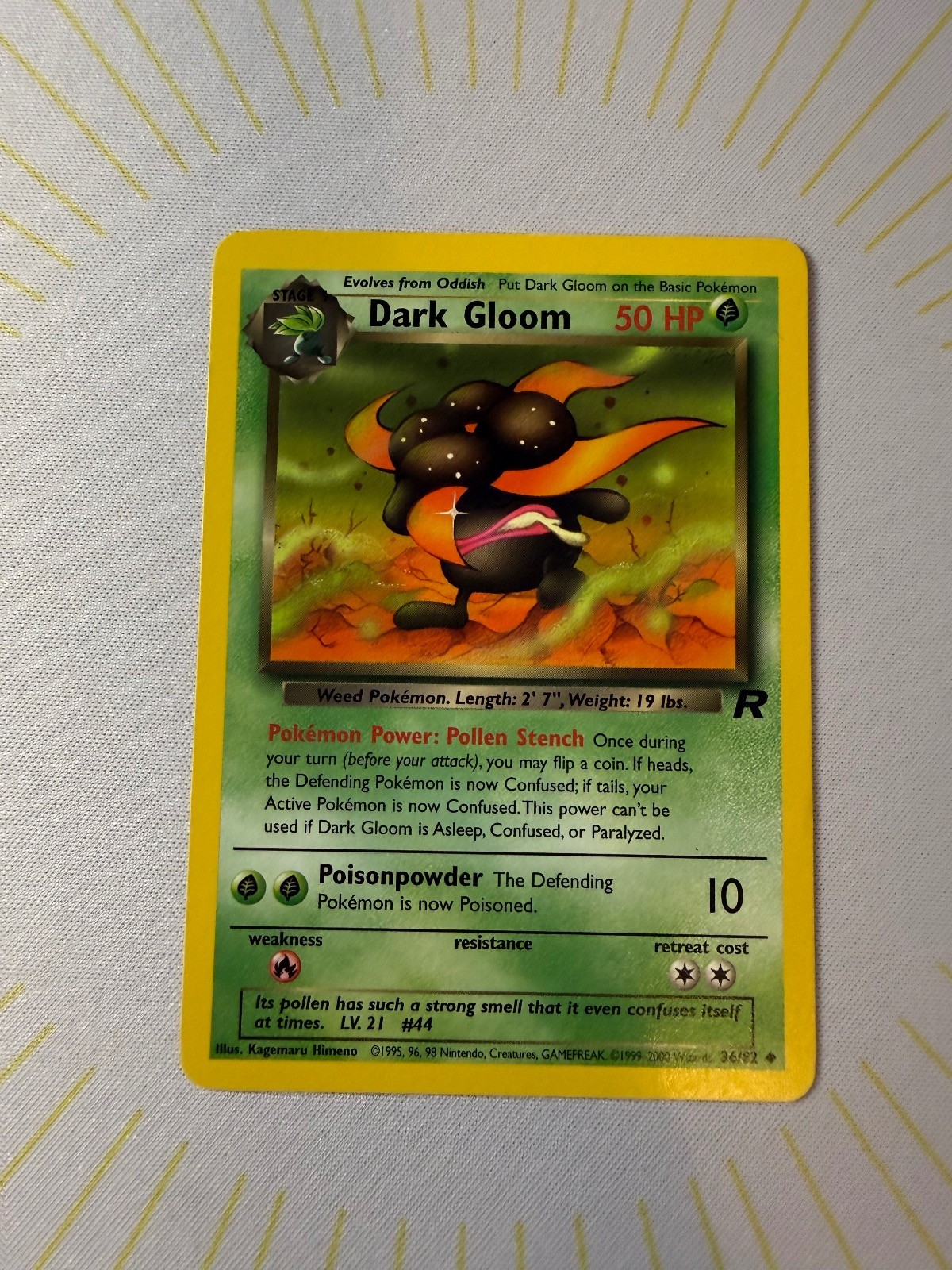 Dark Gloom 36/82 Uncommon Team Rocket Pokemon Near Mint