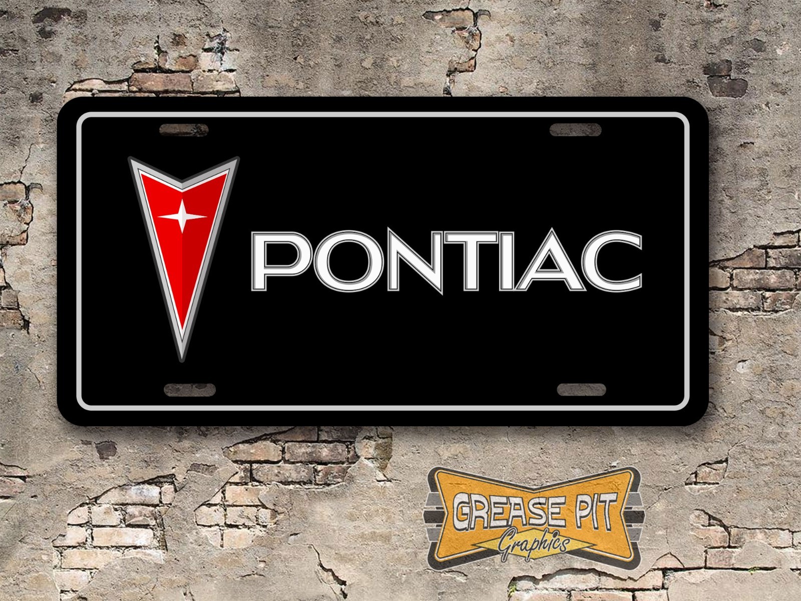 Pontiac Novelty License Plate – Choose Color