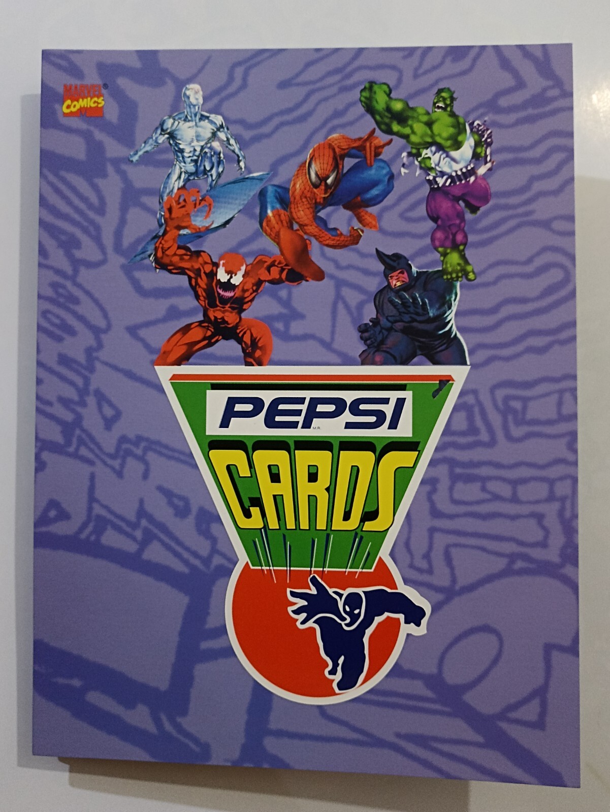 Marvel Pepsicards Binder + Full Set 113/113 Spiderman Hulk Venom Reprint 1995