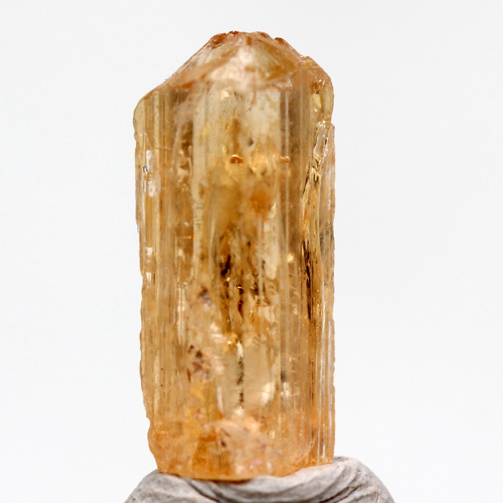IMPERIAL TOPAZ Crystal Mineral Specimen Thumbnail MINAS GERAIS BRAZIL