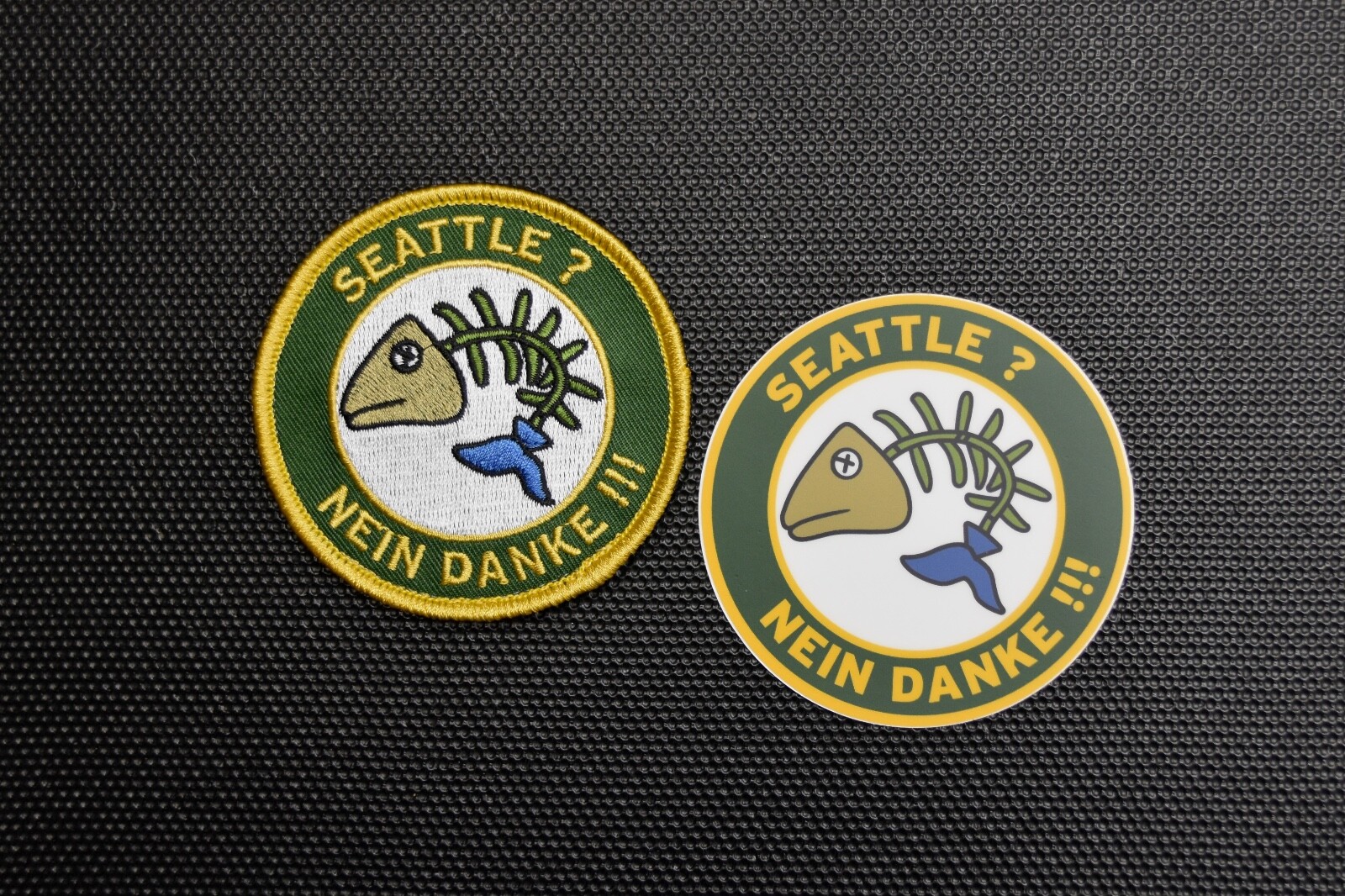 Seattle Nein Danke Patch & Sticker Set Portland Timbers PTFC RCTID VELCRO® Brand
