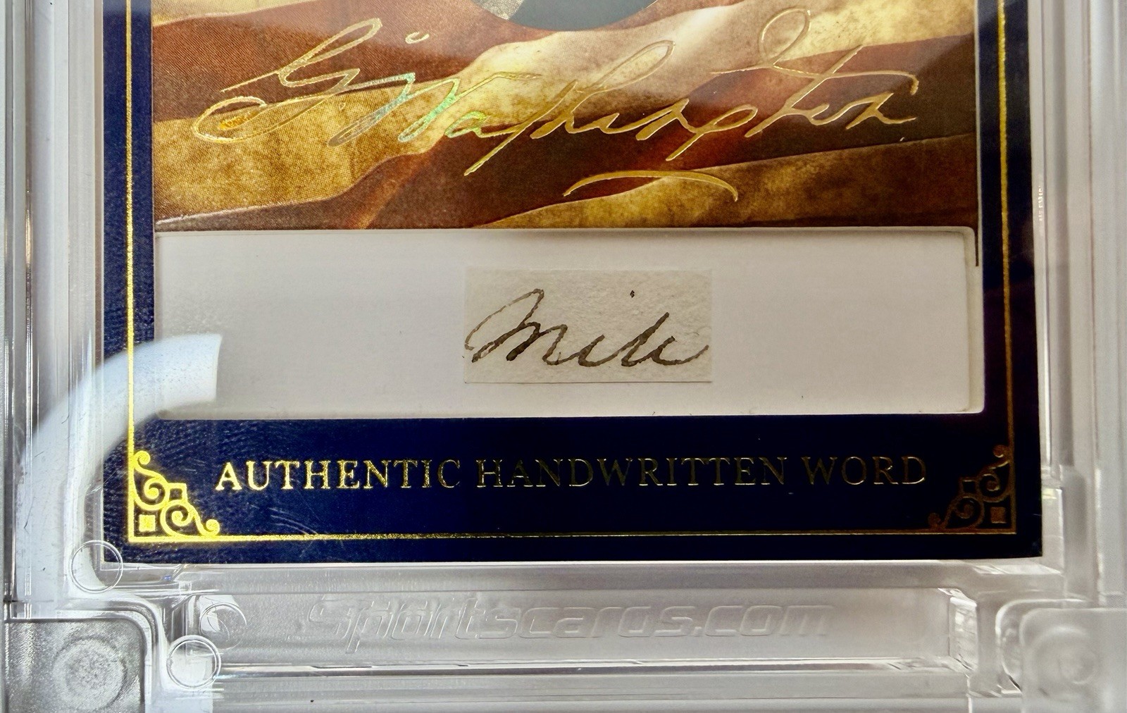 George Washington Authentic Handwritten Word Relic | A Word From POTUS