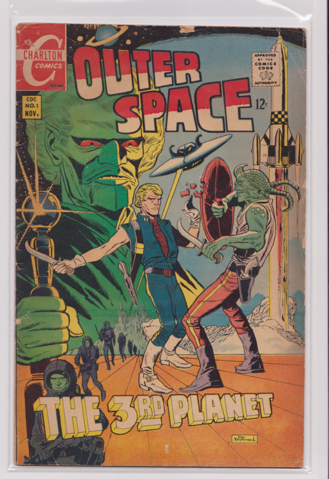 Charlton Comics Silver age Outer Space #1 Steve Ditko Art 1968 Sci-fi