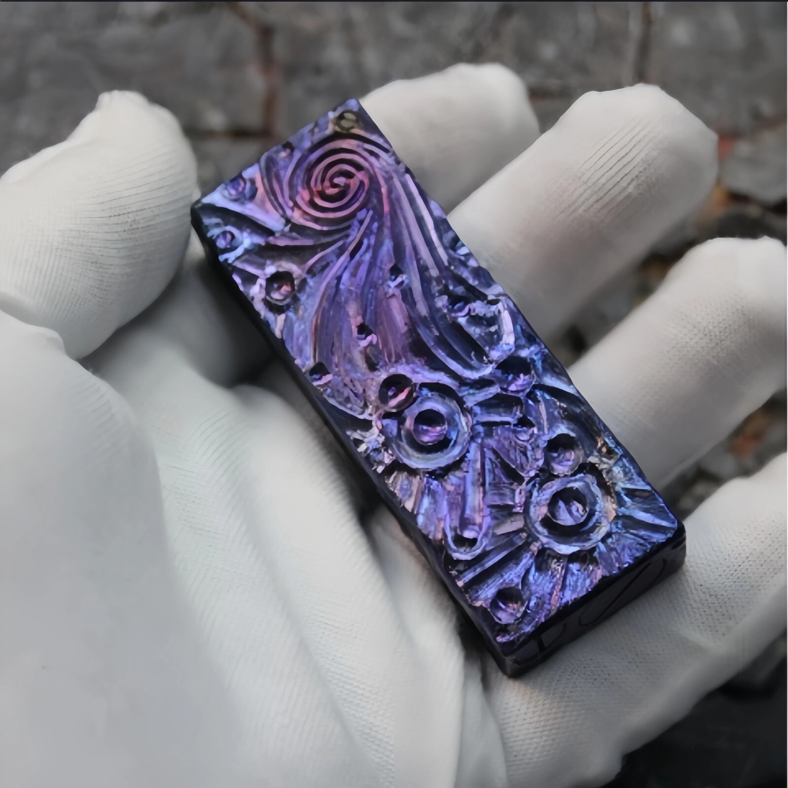 Handmade Titanium Alloy Vintage Retro Collectible Cigarette Lighter Gift For Men