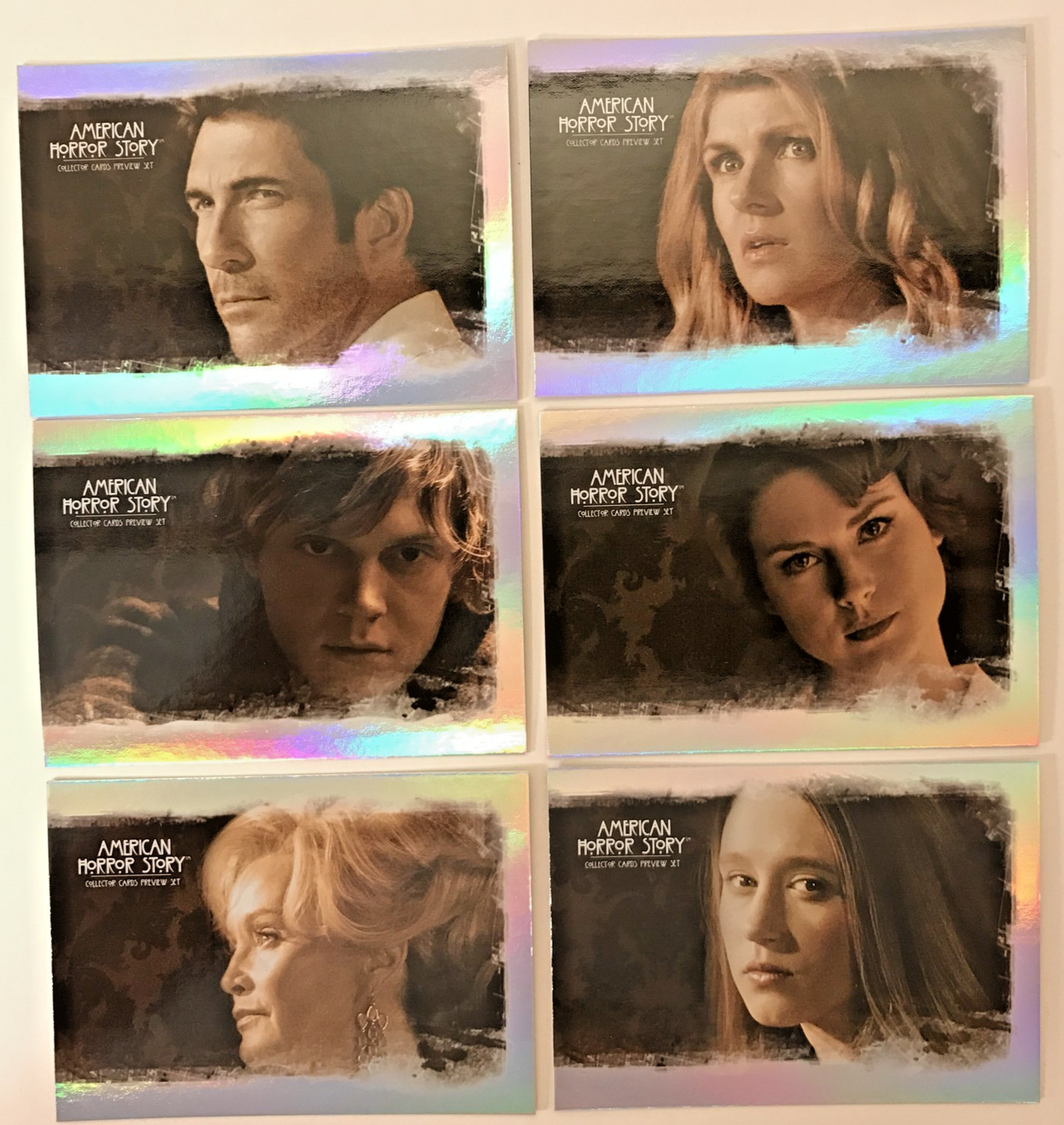 AMERICAN HORROR STORY PREVIEW Breygent Complete FOIL CHASE CARD SET APC1-APC6