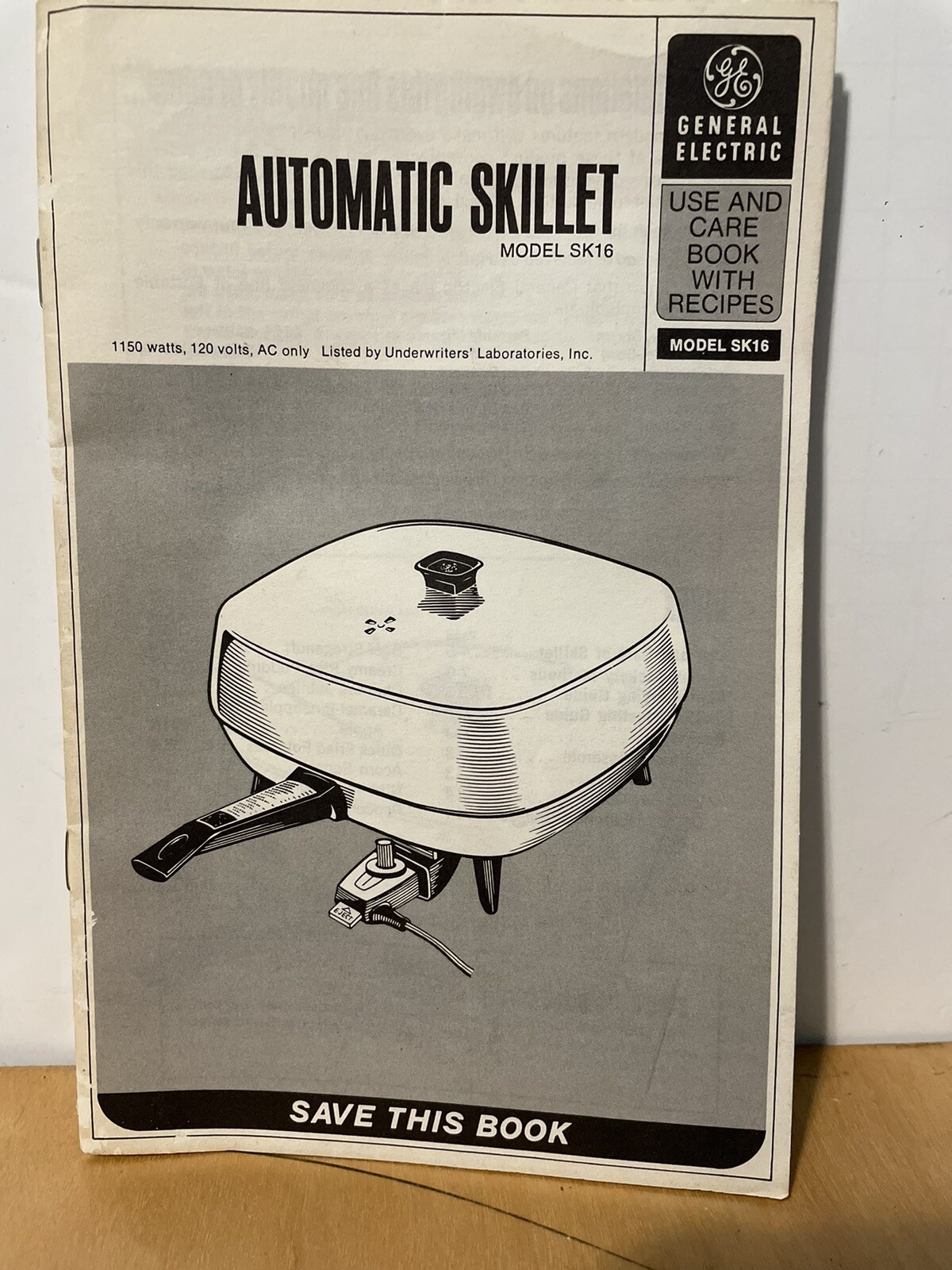 Vintage General Electric Automatic Skillet Model SK16 Aluminum New WO Box