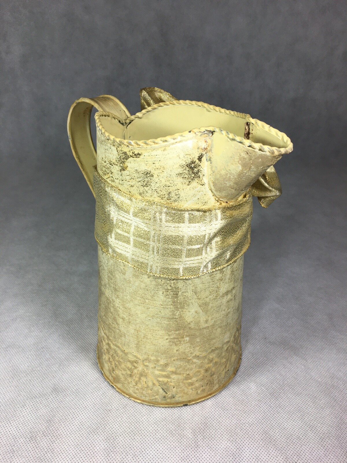 Hosley Classic Collection Decorative Pitcher 8.5″ Ribbon Gold Tone