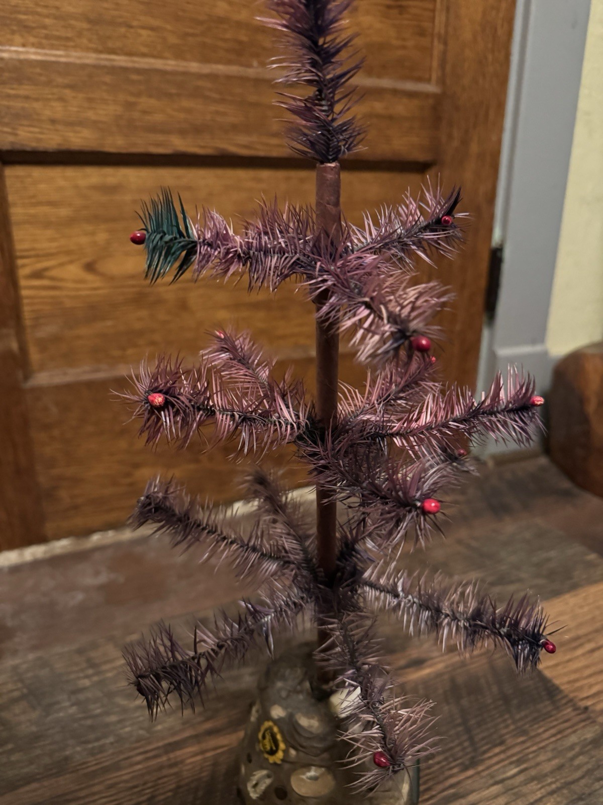 Vintage Feather Tree 22” With Base
