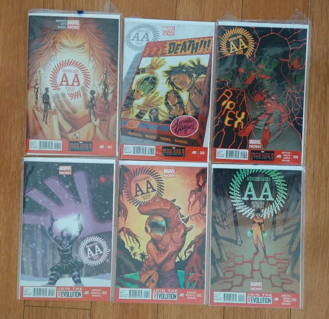 Avengers Arena Marvel Comics Marvel Now Lot of 6 Comics