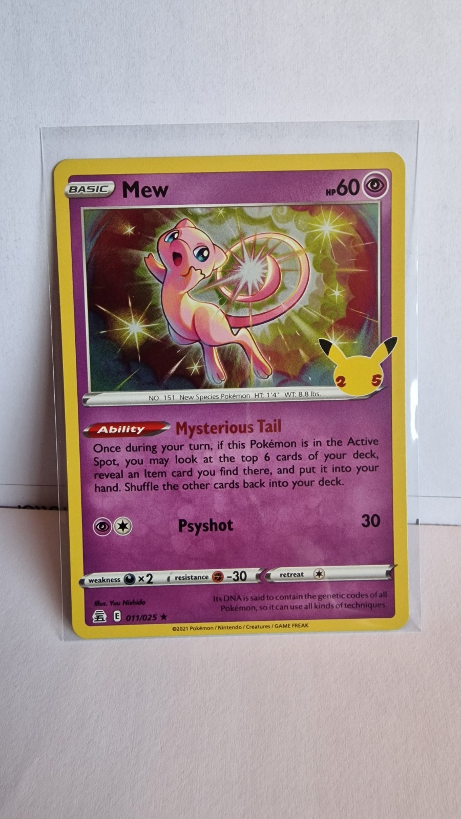 Pokémon TCG Mew Celebrations 011/025 Holo Holo Rare Card