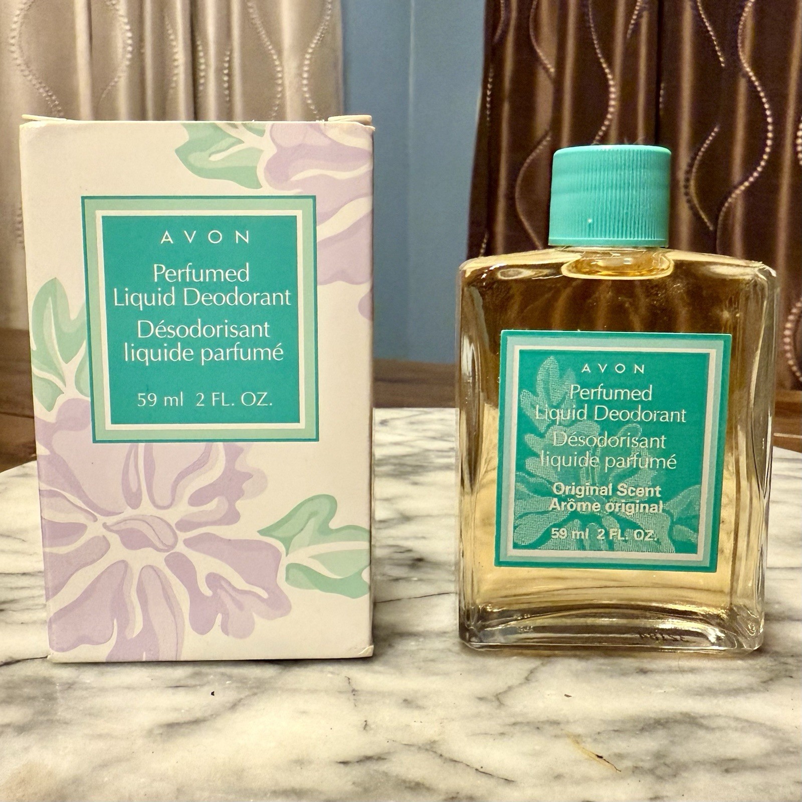 NEW! VTG 2000 Avon Perfumed Liquid Deodorant – Original Scent 2oz 59ml BOX!