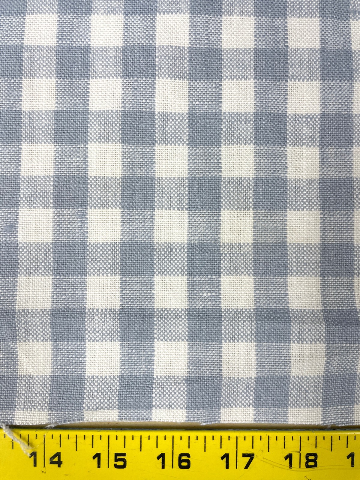 Serena & Lily Petite Gingham Linen Coastal Blue Fabric – Belgian Import